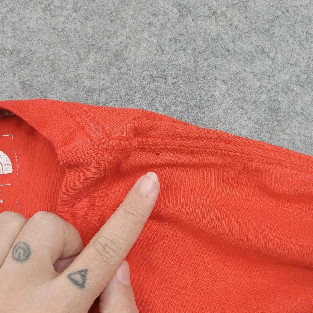 North Face Shirt Mens Large Orange Our Land Our Future‎ Graphic Tee Outdoor